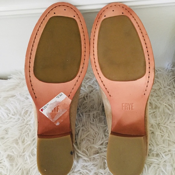 New Frye Suede Heeled Naomi Mules - Picture 9 of 9